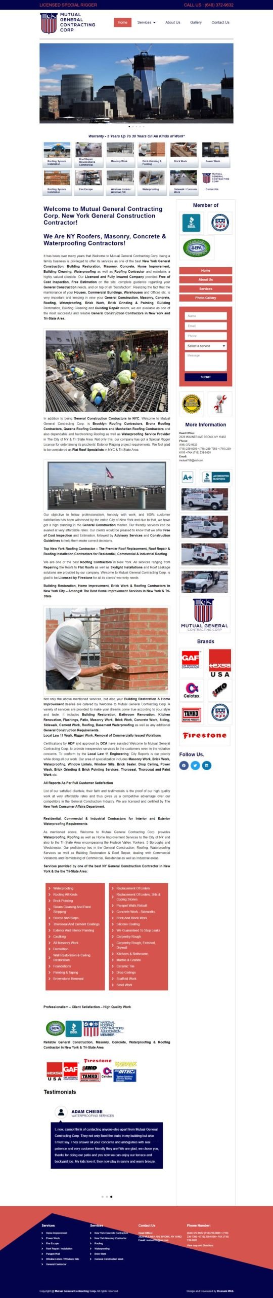 Mutual General Contracting Corp